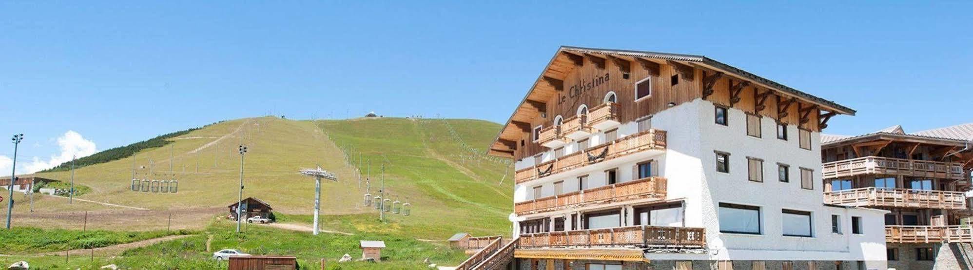 Madame Vacances Hotel Le Christina Alpe d'Huez Esterno foto